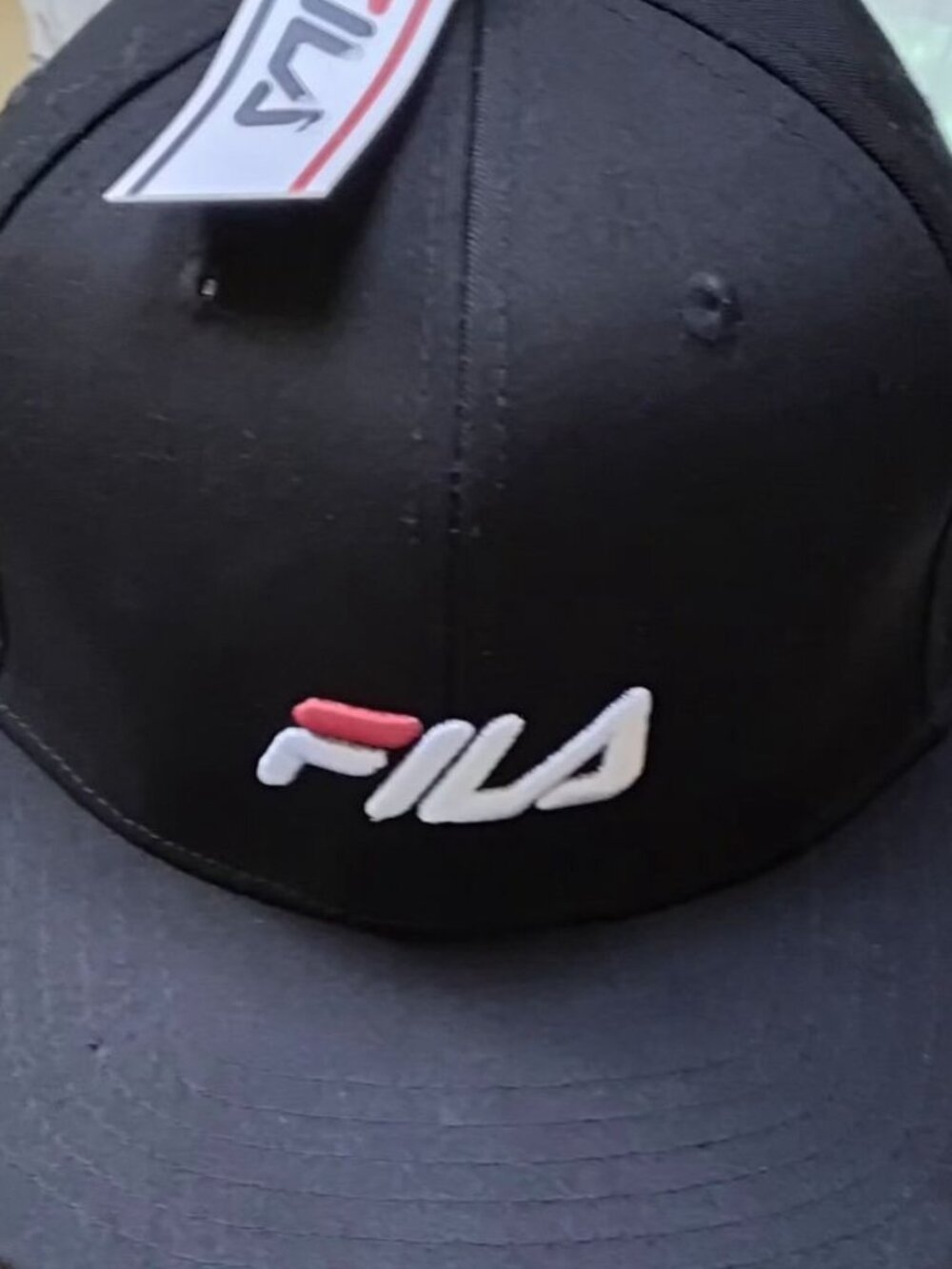 FILA Black Authentic Baseball Cap FF-HT078227AQAM OSFM NWT's